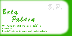 bela paldia business card